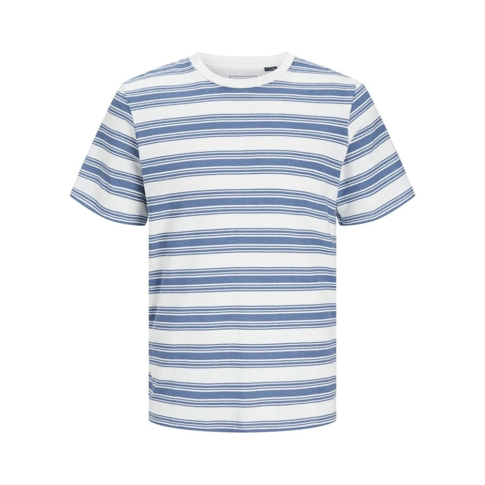 Jack & jones Gestreept SS T-shirt Captains Blue Cloud Dancer Multicolor Heren