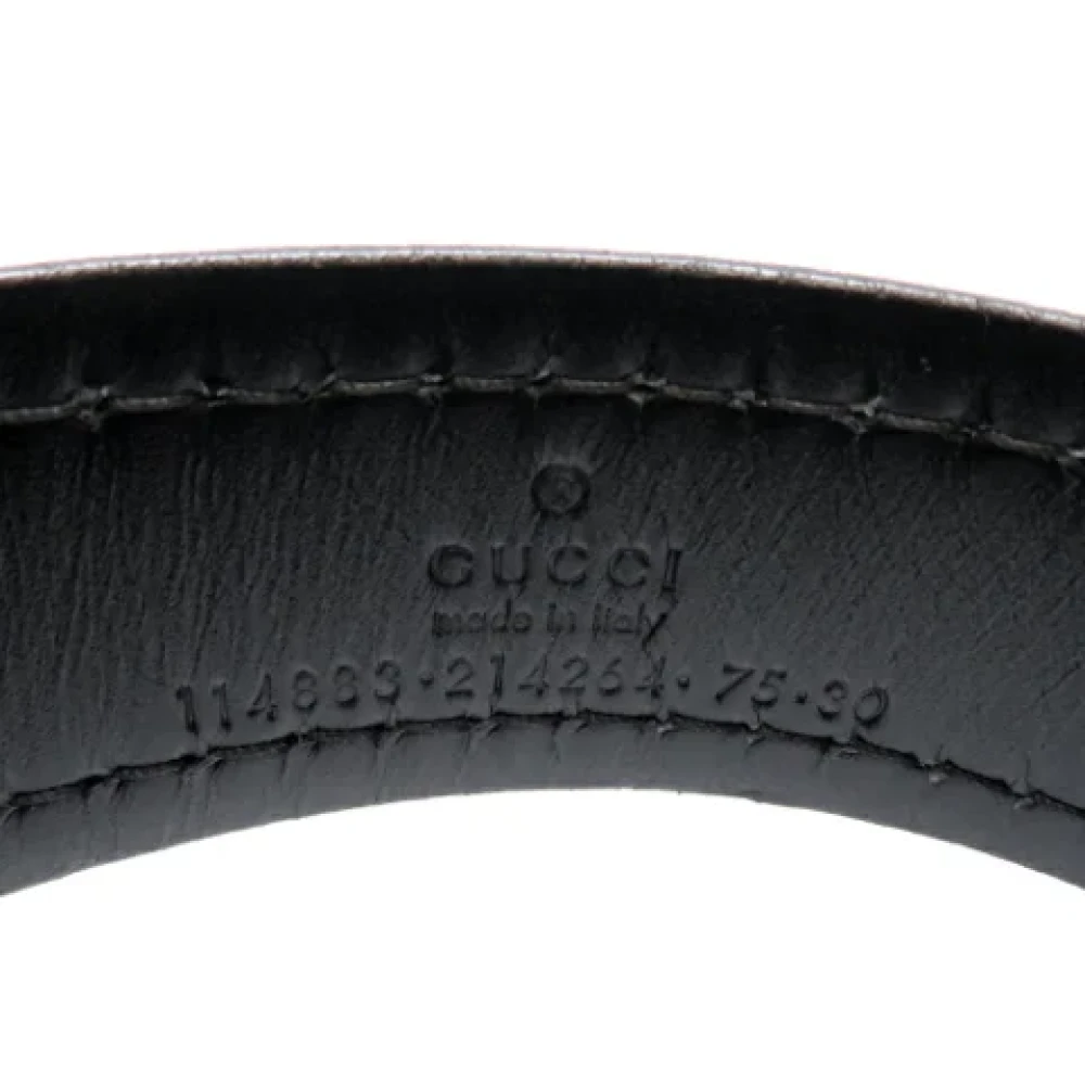 Gucci Vintage Pre-owned Leather belts Black Dames