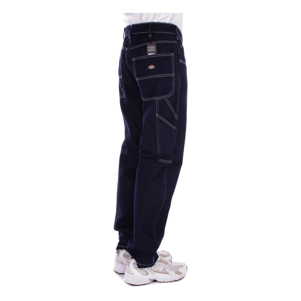 Dickies Logo Achter Jeans met Zakken Blue Heren