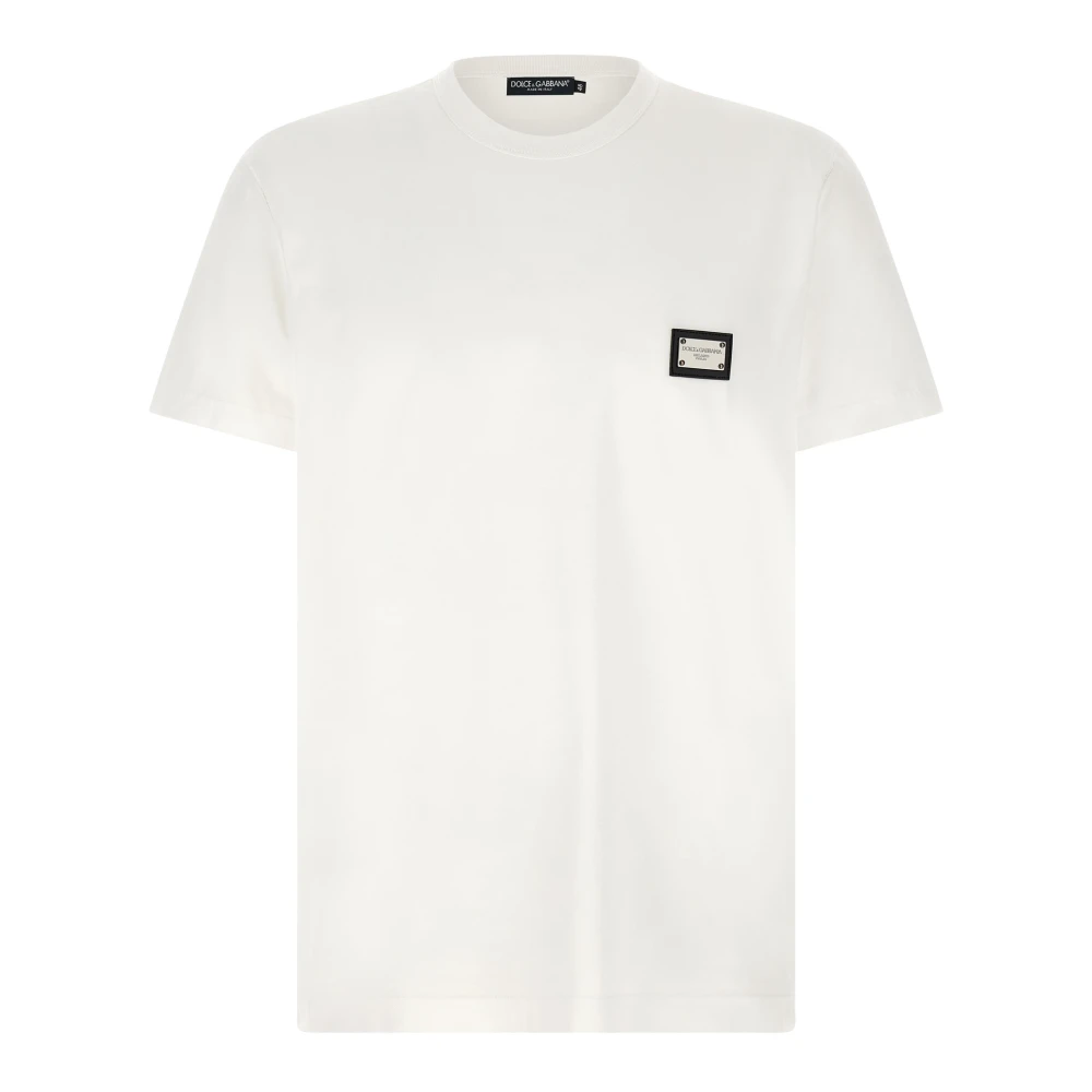 Dolce & Gabbana Men's White Cotton Jersey T-Shirt - T-Shirts - L - Tops