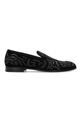 Loafers med skimrande utsmyckningar