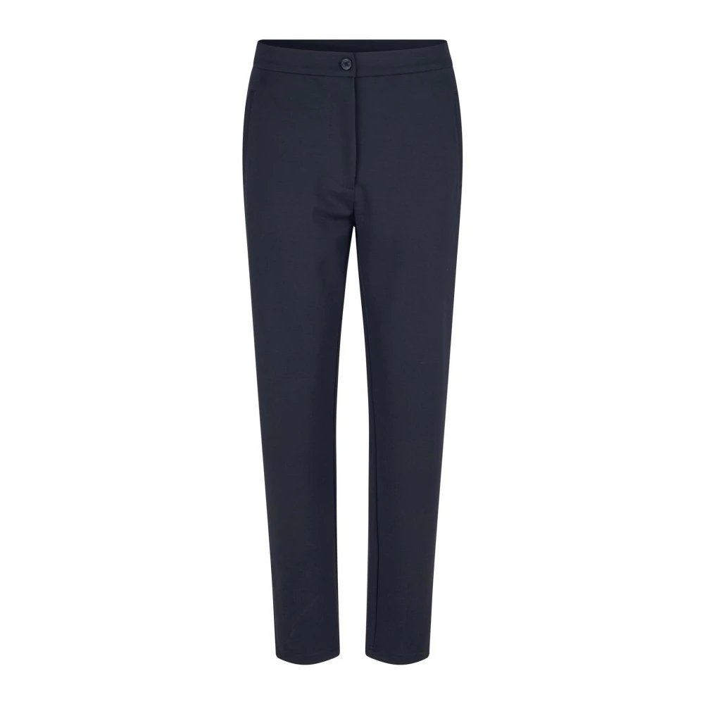 Masai Blue Slim-Fit Trousers, Female, S, Elegant Navy Pamala Trousers