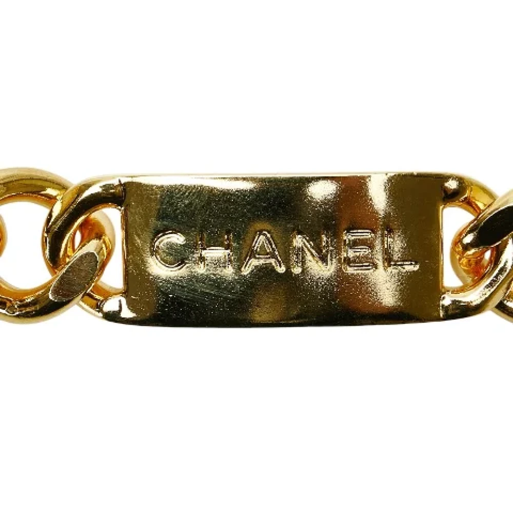 Chanel Vintage Pre-owned Metal belts Yellow Dames