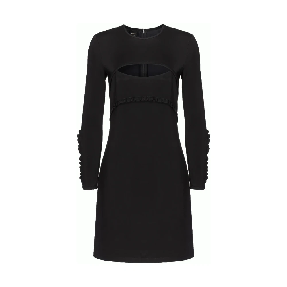 Pinko Women's Black Arale Dress With Cut Out Detail