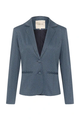 Geo Dot Captain Blazer Blå Rand