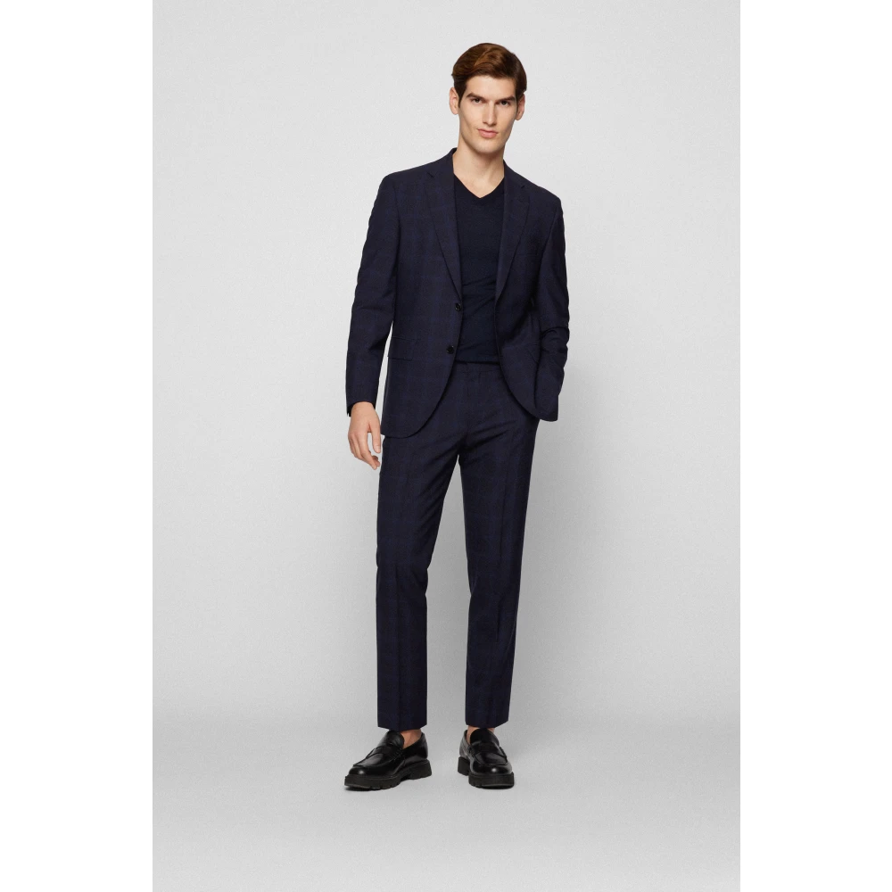 Hugo Boss Stijlvolle pull voor mannen Blue Heren