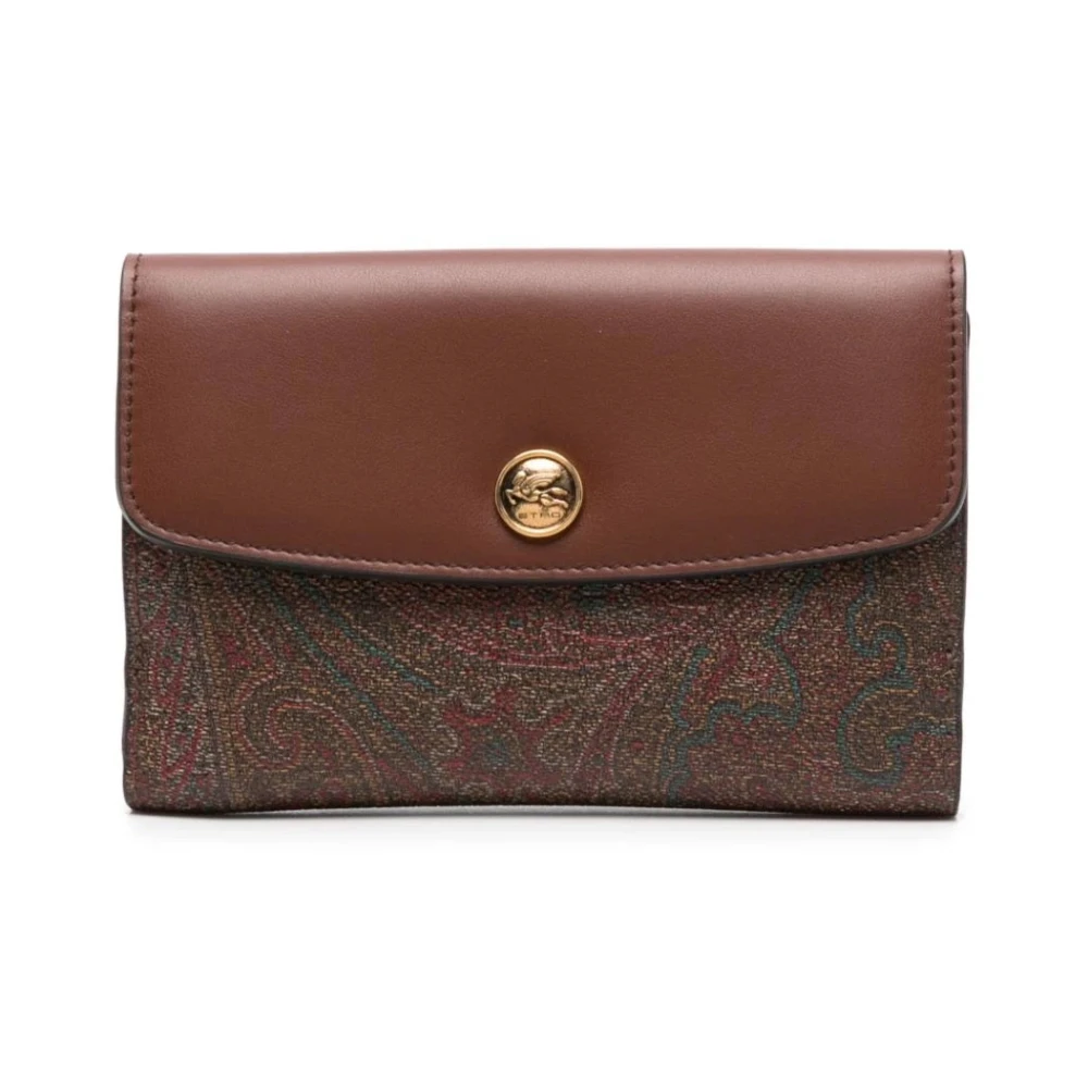 Etro Brown Wallets & Cardholders, Female, One Size, Elegant Wallet Cardholder