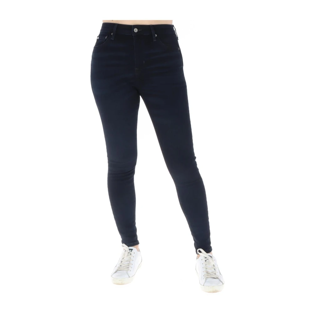 Superdry Hoge Taille Distressed Jeans voor Vrouwen Blue Dames