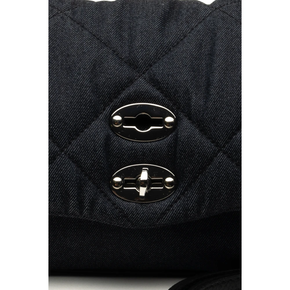 Zanellato Denim Gevoerde Baby Blauwe Tas Blue Dames