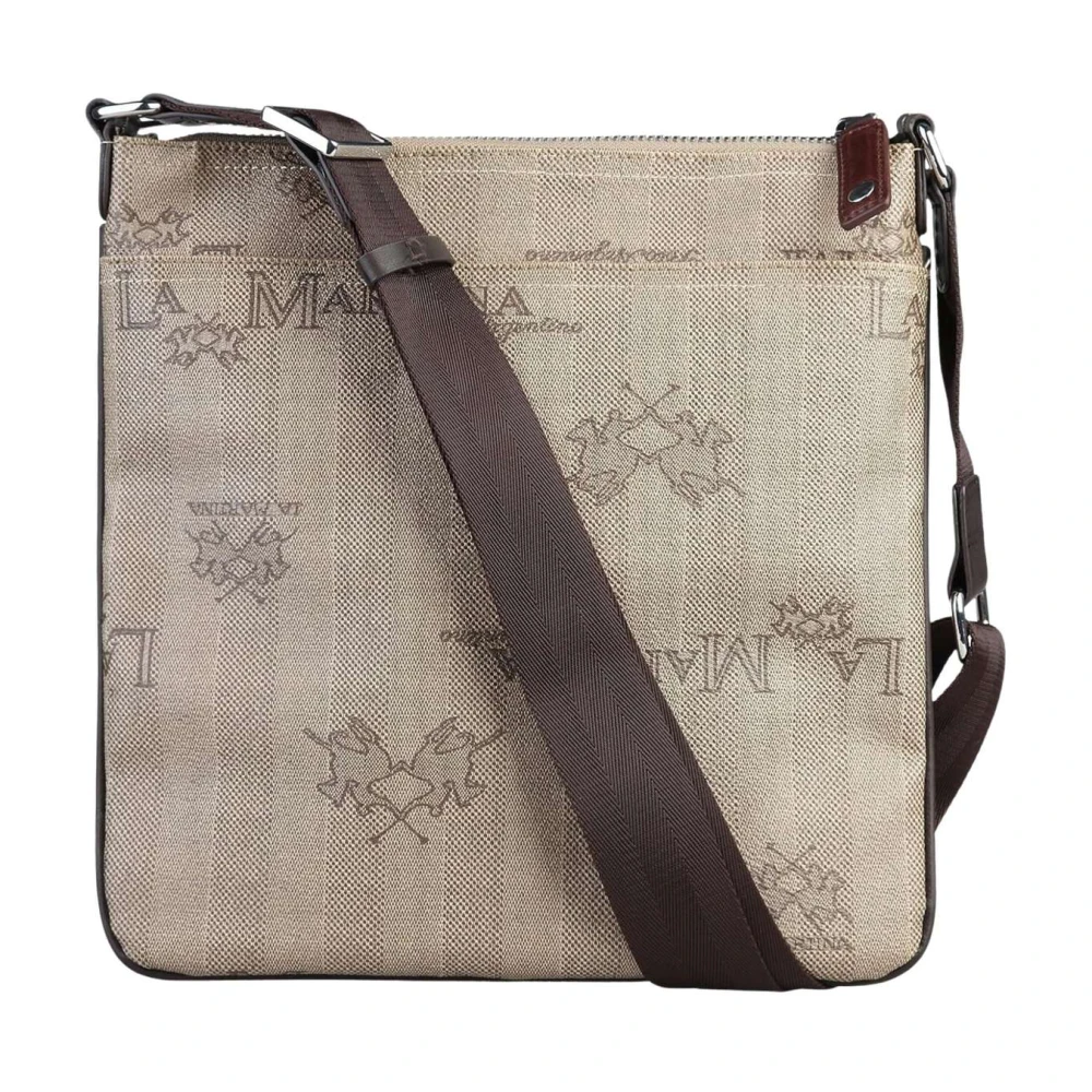 La Martina Women's Beige Body Bag Crossbody Leather Inserts