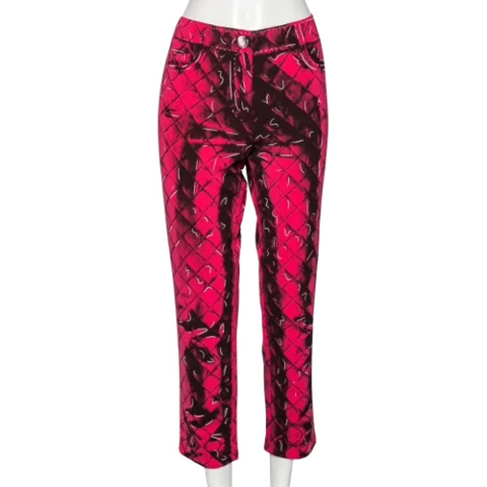 Moschino Pre-Owned Pre-owned Polyester bottoms Pink Dames