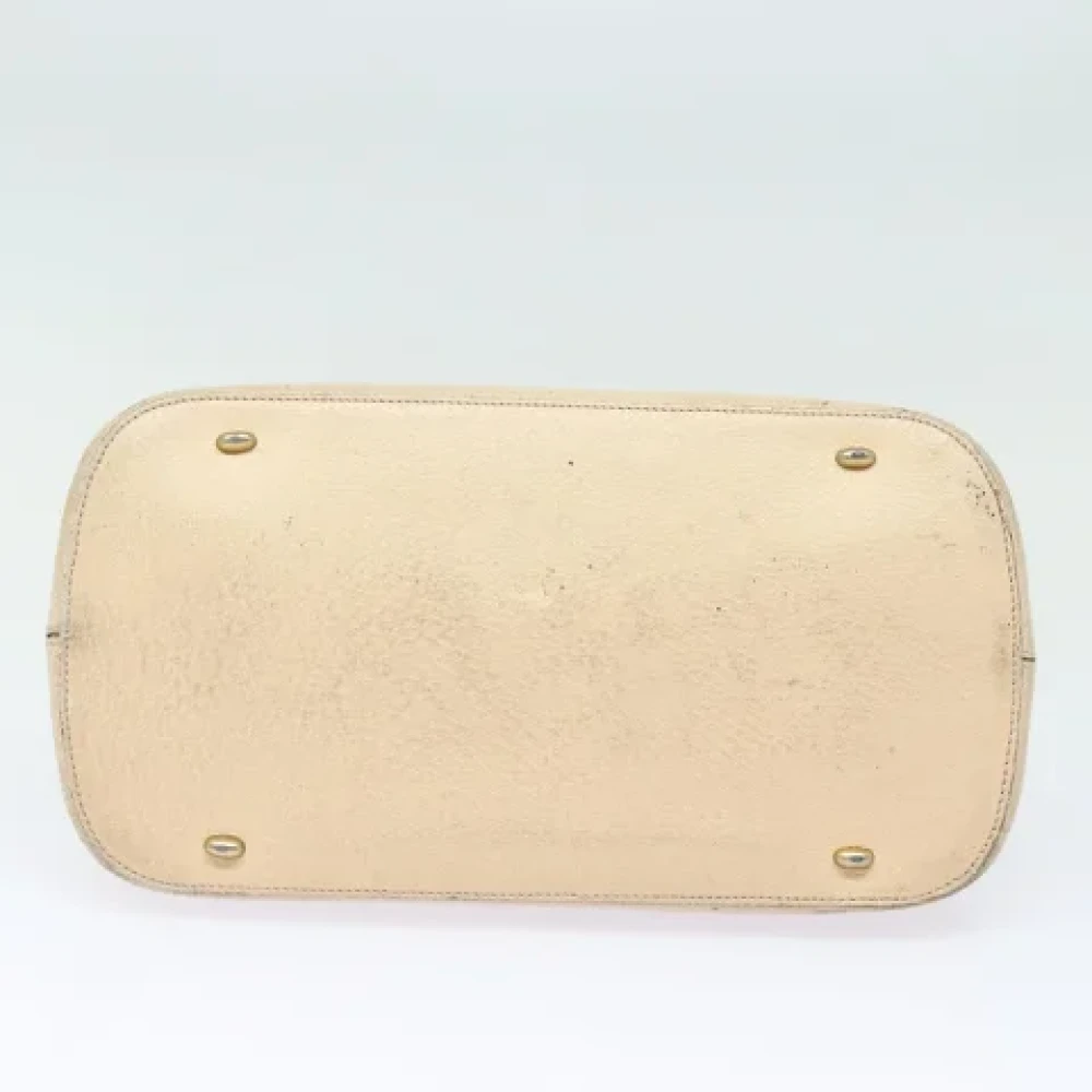 Celine Vintage Pre-owned Leather celine-bags Beige Dames