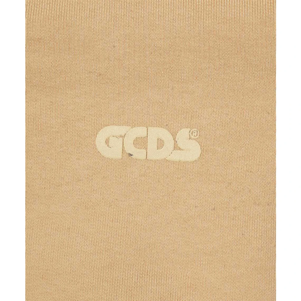 Gcds Katoenen Off-Shoulder Crop Top Brown Dames