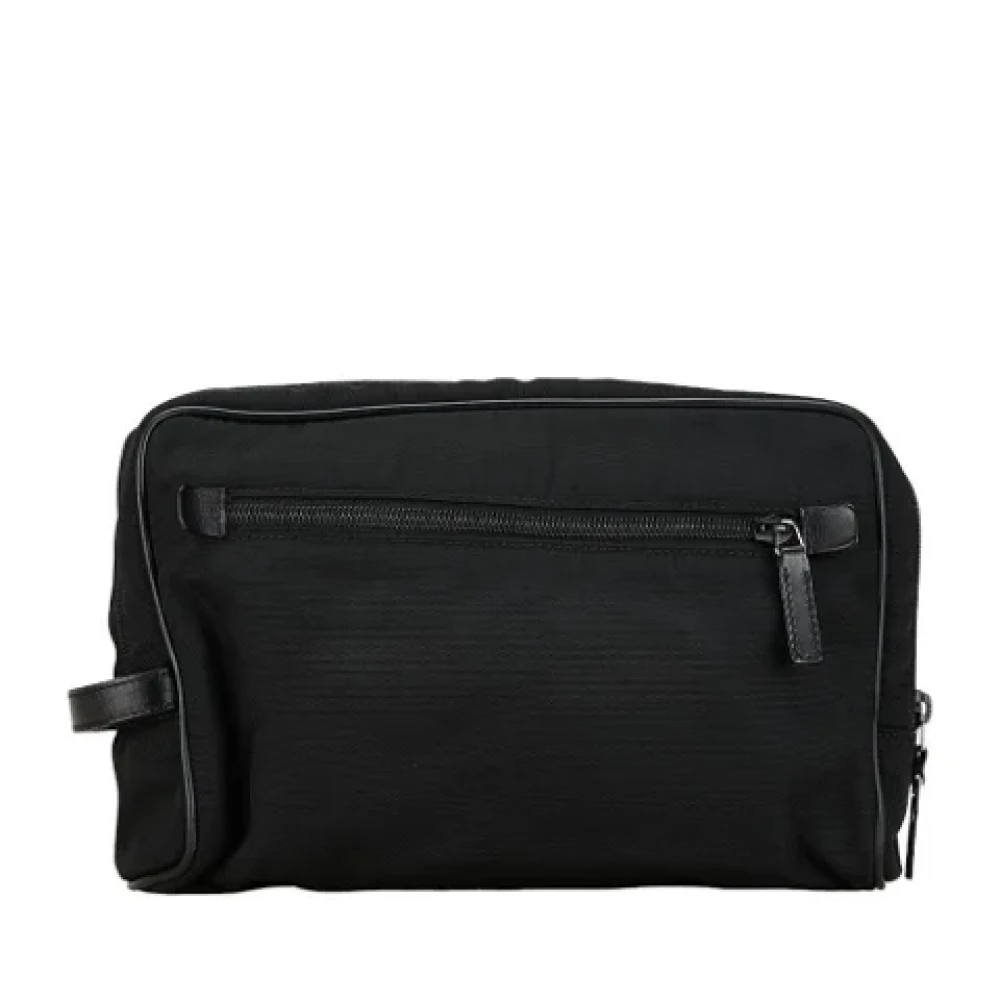 Gucci Vintage Pre-owned Canvas clutches Black Dames