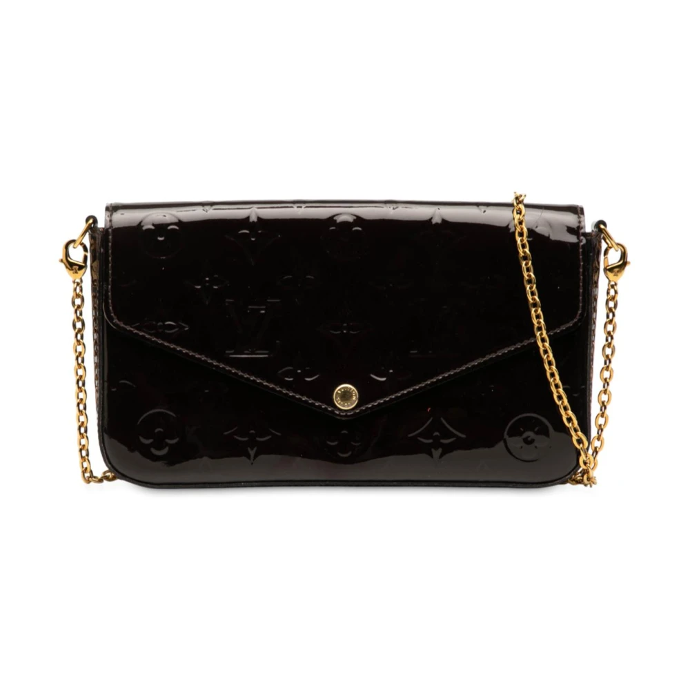 Louis Vuitton Vintage Women's Purple Pre-Owned Chain Wallet