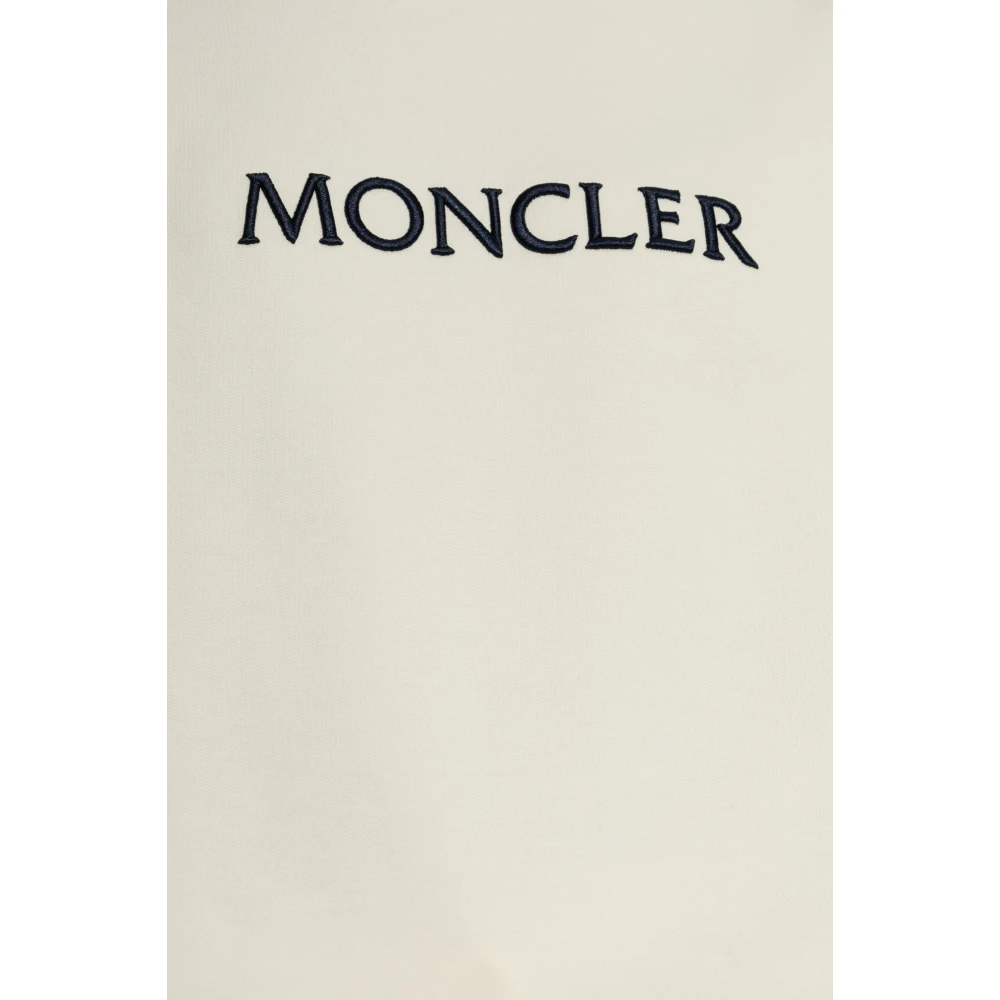 Moncler Sweatshirt met logo Beige Dames