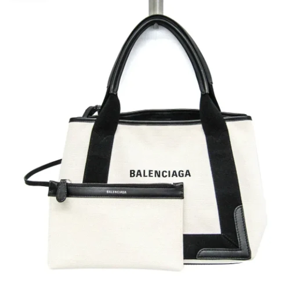 Balenciaga Vintage Pre-owned Canvas balenciaga-bags White Dames