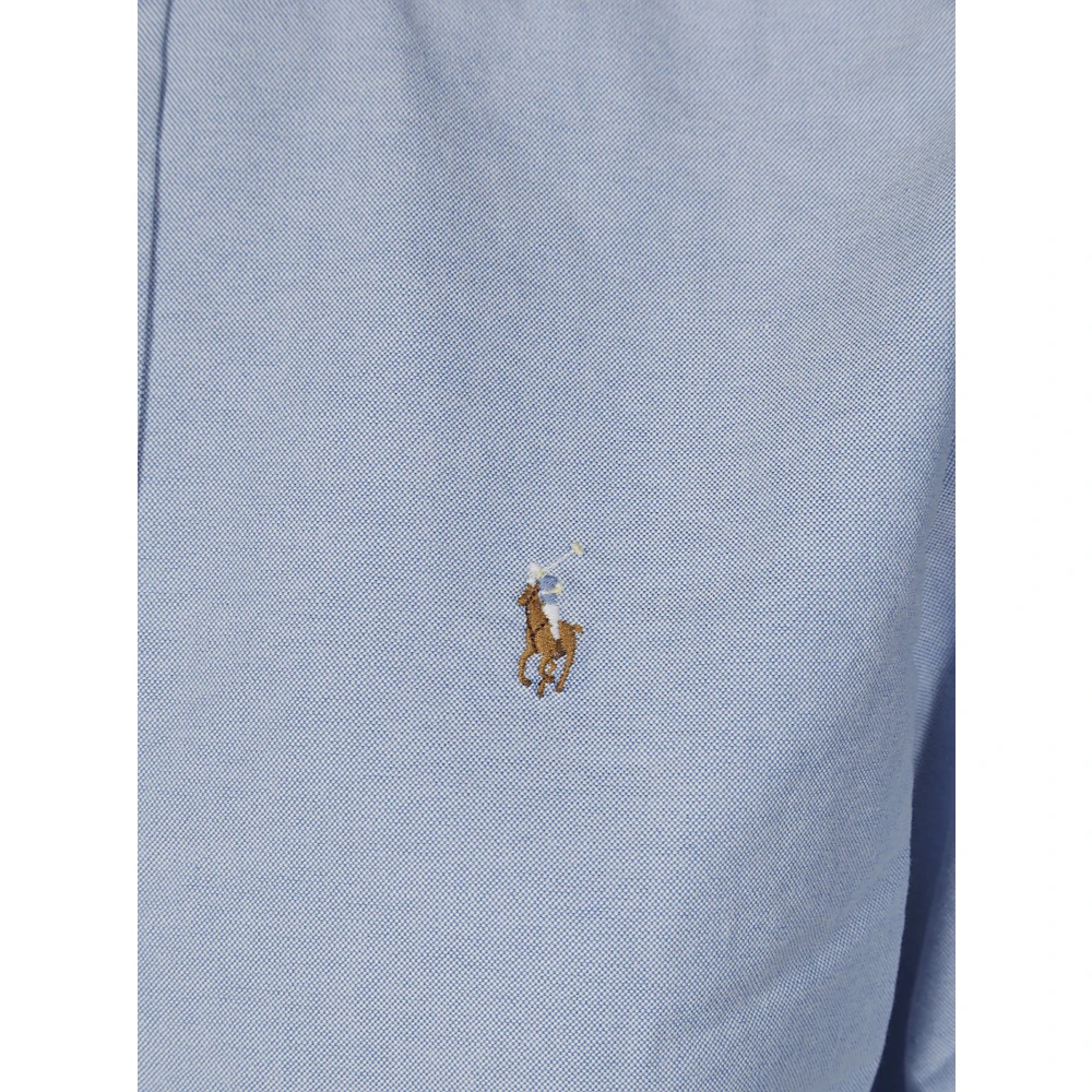 Polo Ralph Lauren Oxford Overhemd van Wit Katoen Blue Dames