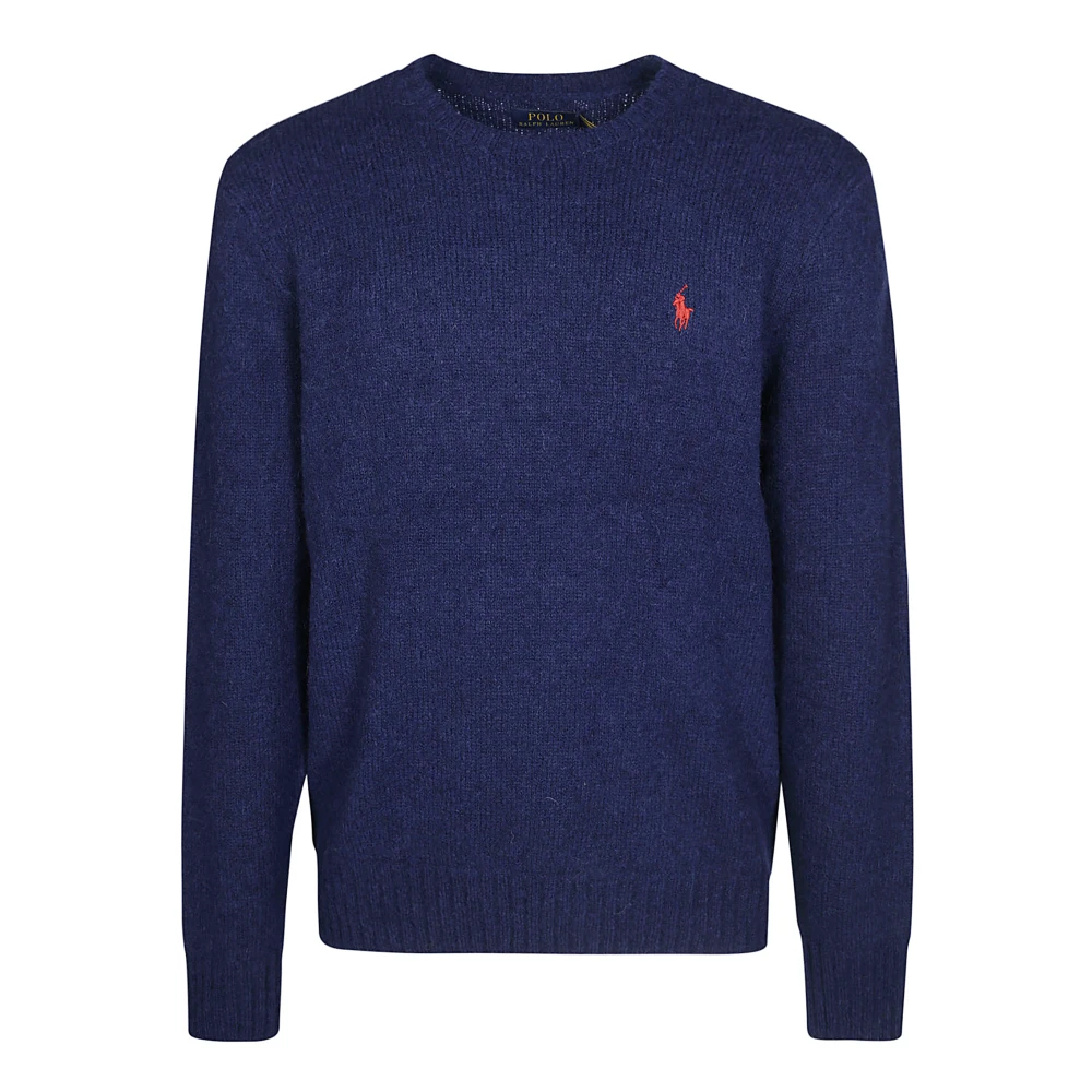 Polo Ralph Lauren Alpaca Crewneck Sweater Blue Heren