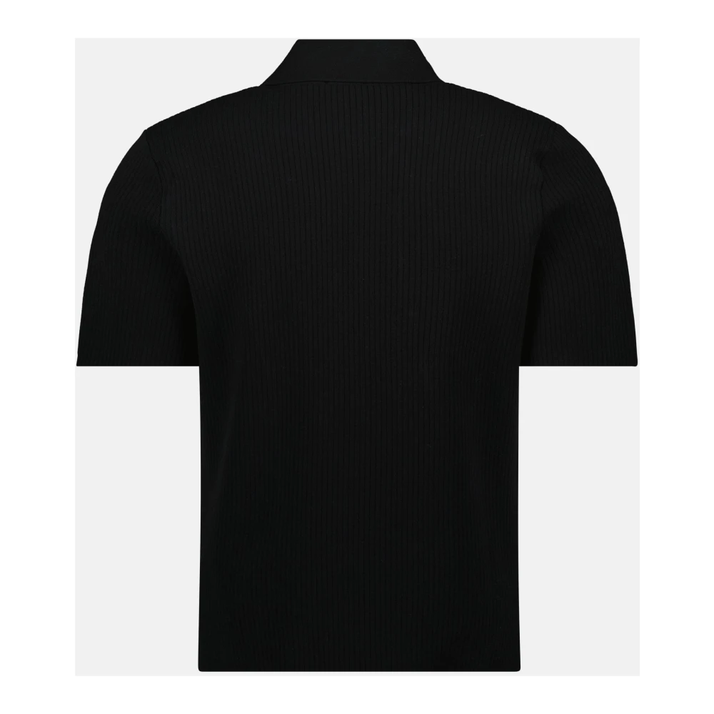 Courrèges Gebreide Polo Zwart Black Heren