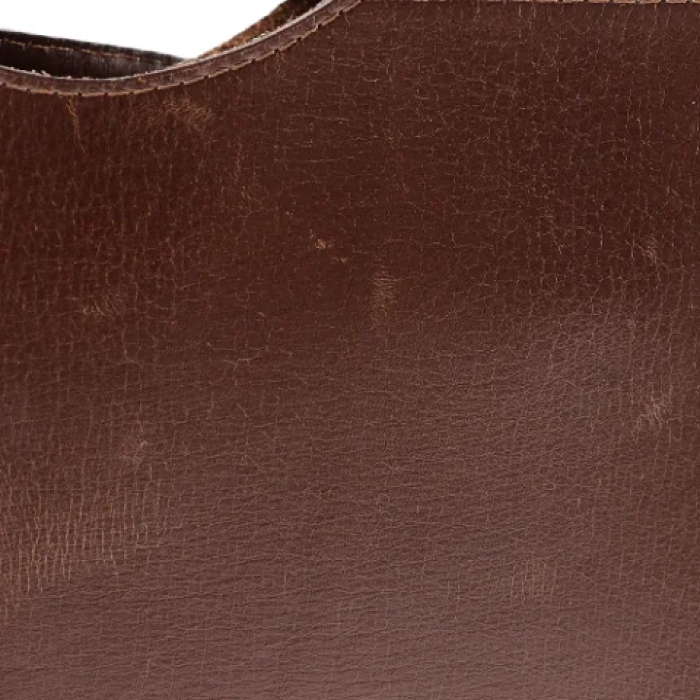 Hermès Vintage Pre-owned Leather crossbody-bags Brown Dames