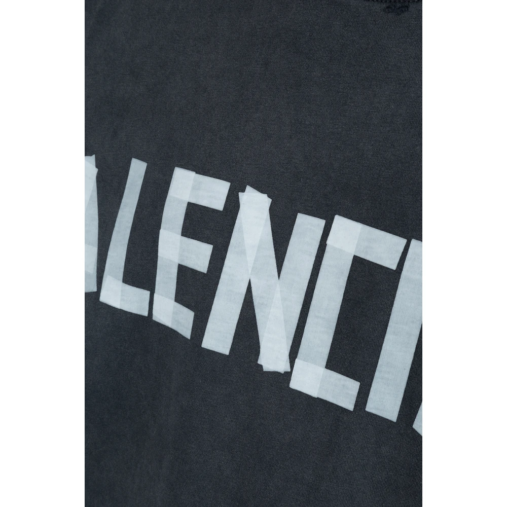 Balenciaga Casual Katoenen T-Shirt voor Mannen Black Heren