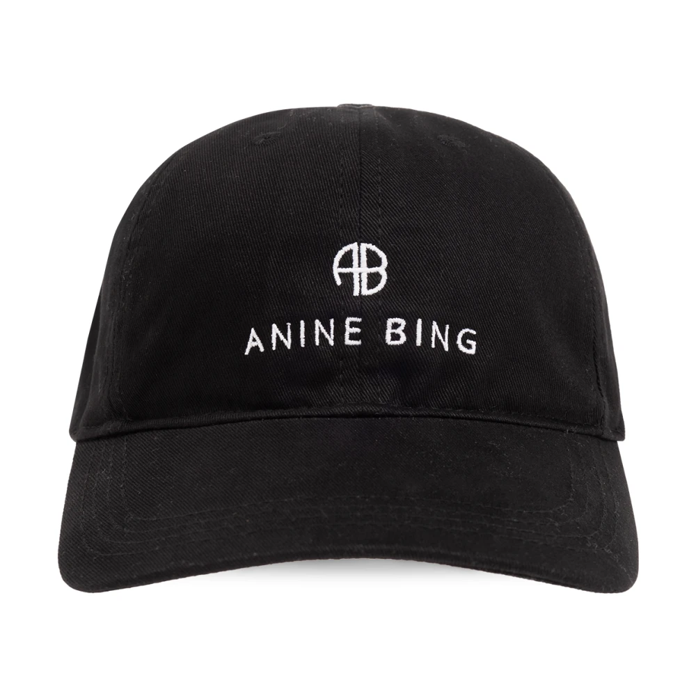 Anine Bing Black Jeremy Baseball Cap - Female - Hats & Caps - One Size - Accessories
