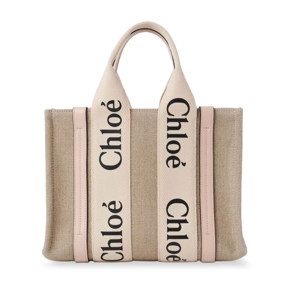 Chloé ‘Woody Small’ Shoulder Bag - Female - Handbags - Beige - One Size - Bags - Image 3