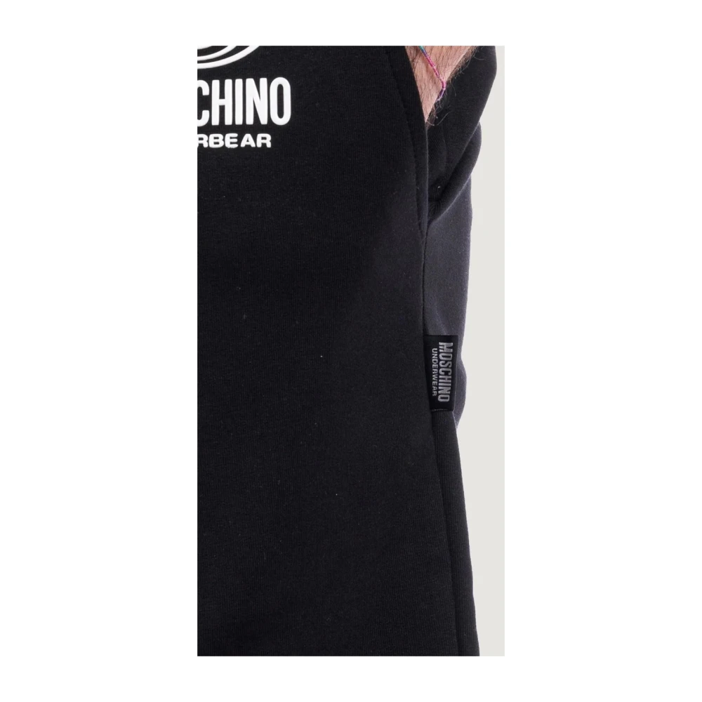 Love Moschino Zwarte Sportieve Shorts Black Heren