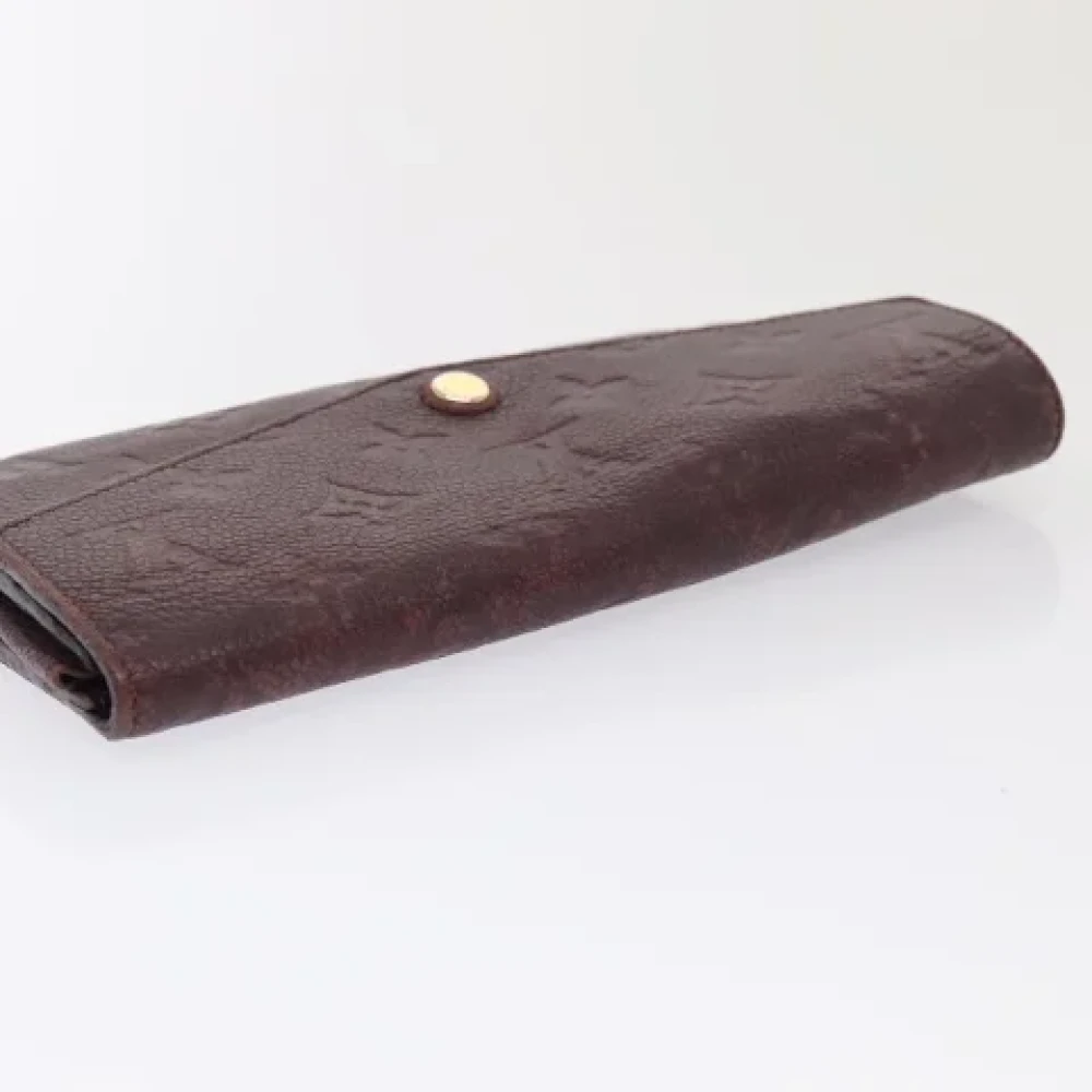 Louis Vuitton Vintage Pre-owned Leather wallets Purple Dames