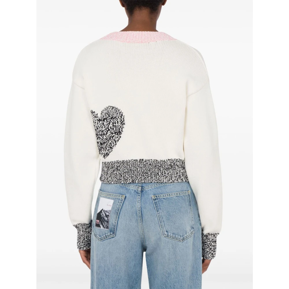 Moschino Witte Sweaters voor Vrouwen Multicolor Dames