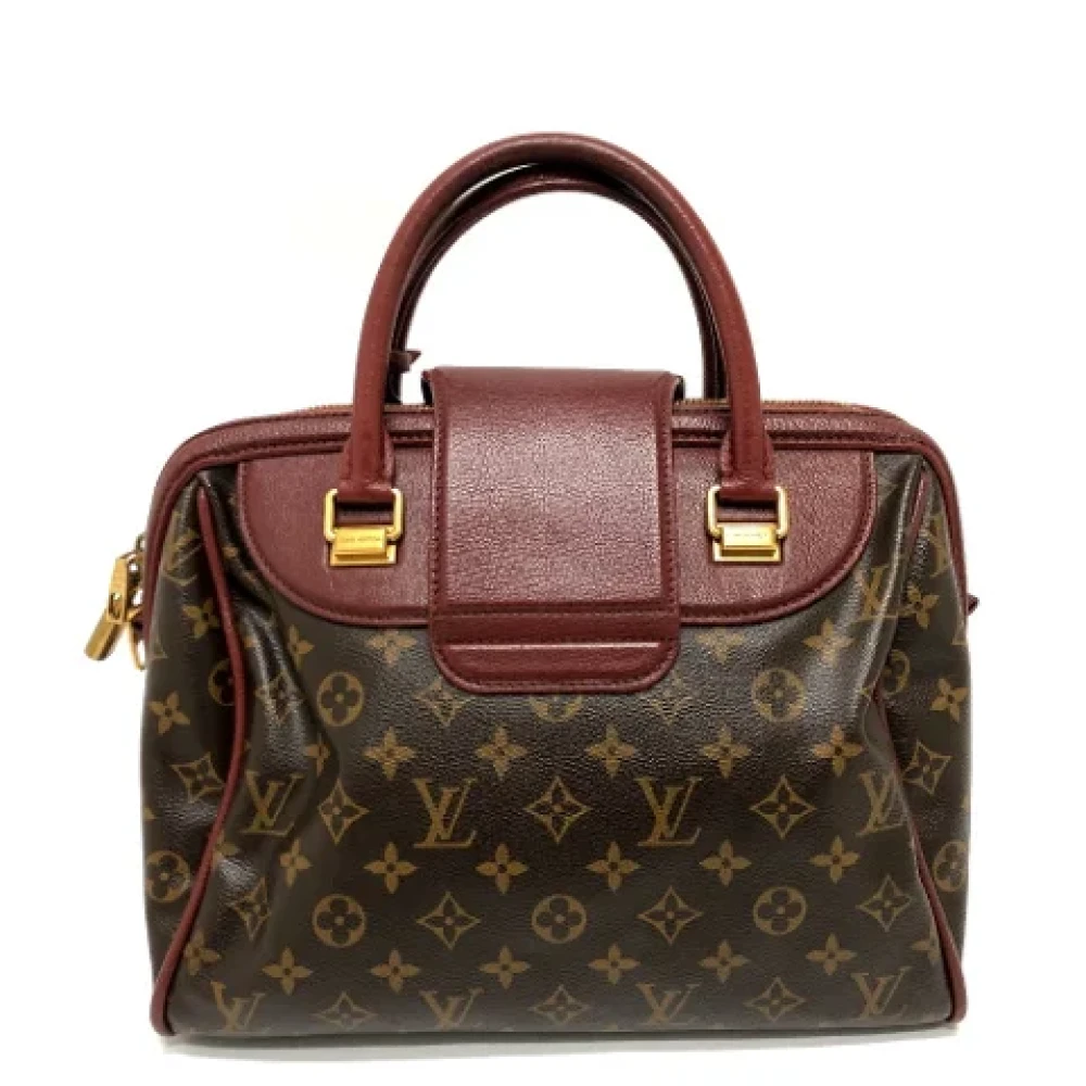 Louis Vuitton Vintage Pre-owned Cotton louis-vuitton-bags Brown Dames