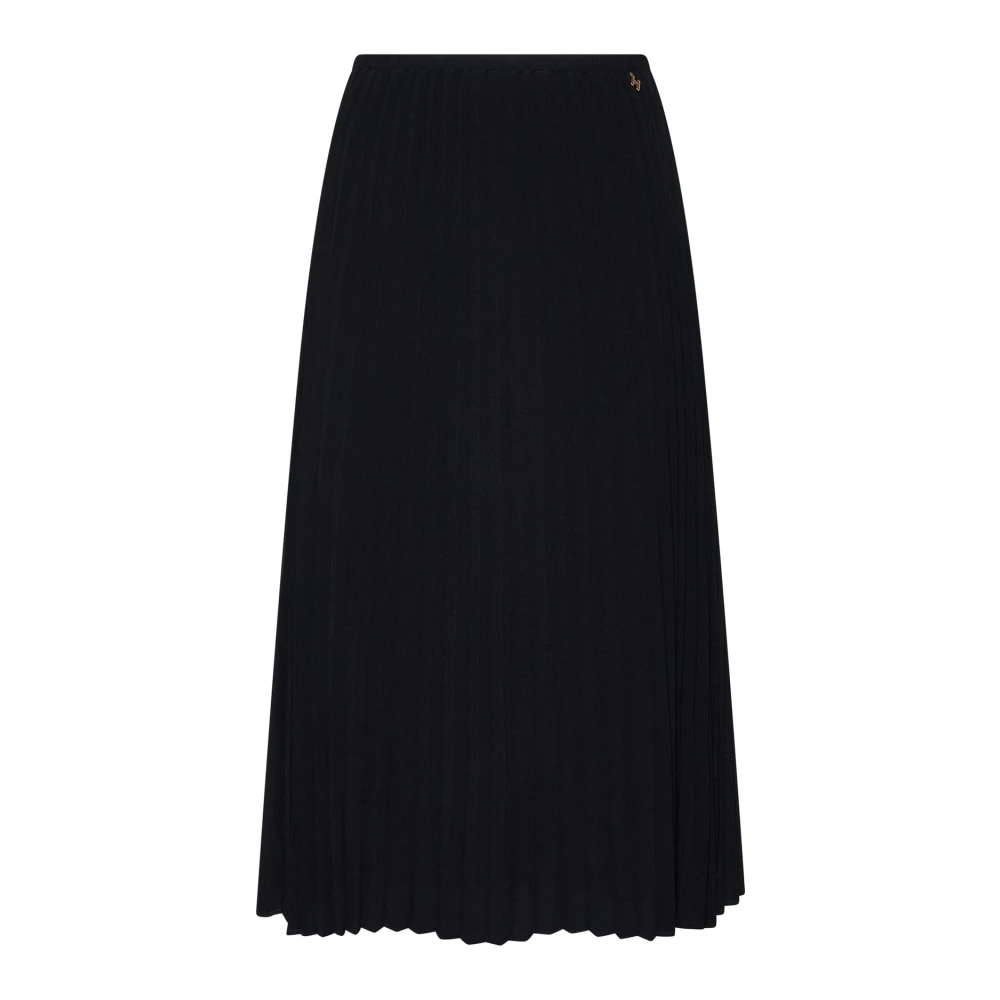 Silvian Heach Donna Nero - Midiam Gonna Midi Plissettata - Skirts - 2XS