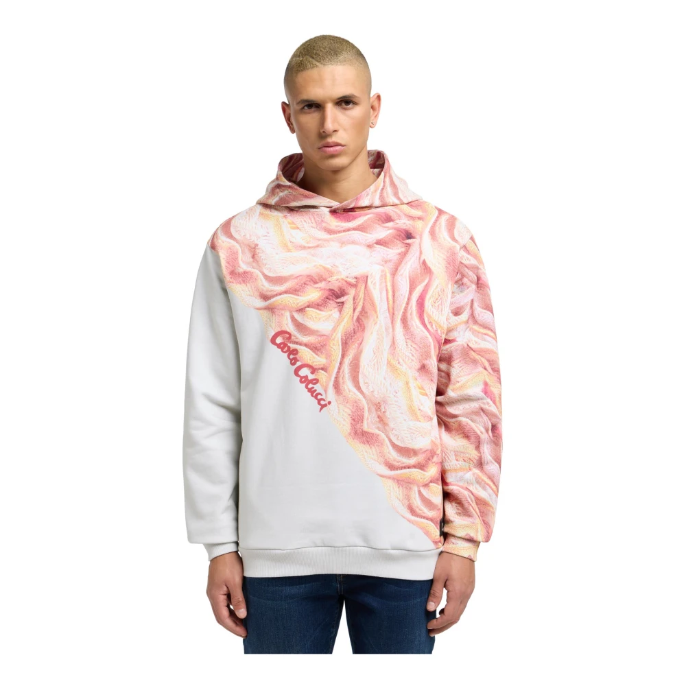 carlo colucci Minimalistische Gebreide Hoodie Multicolor Heren