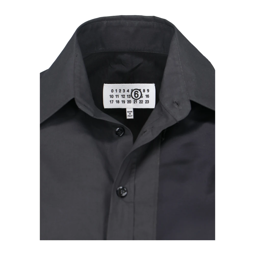 MM6 Maison Margiela Zwarte Shirts voor Vrouwen Black Dames