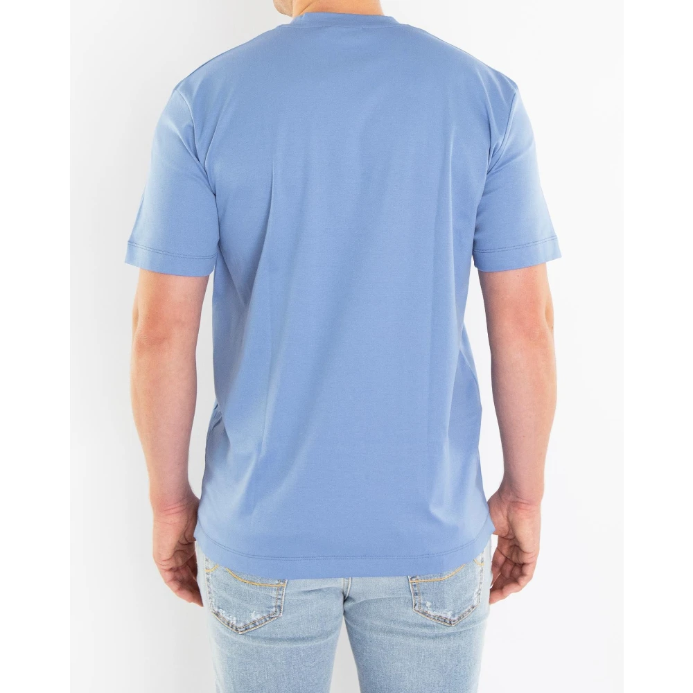 Valenza Interlock Supima T-Shirt Blauw Blue Heren