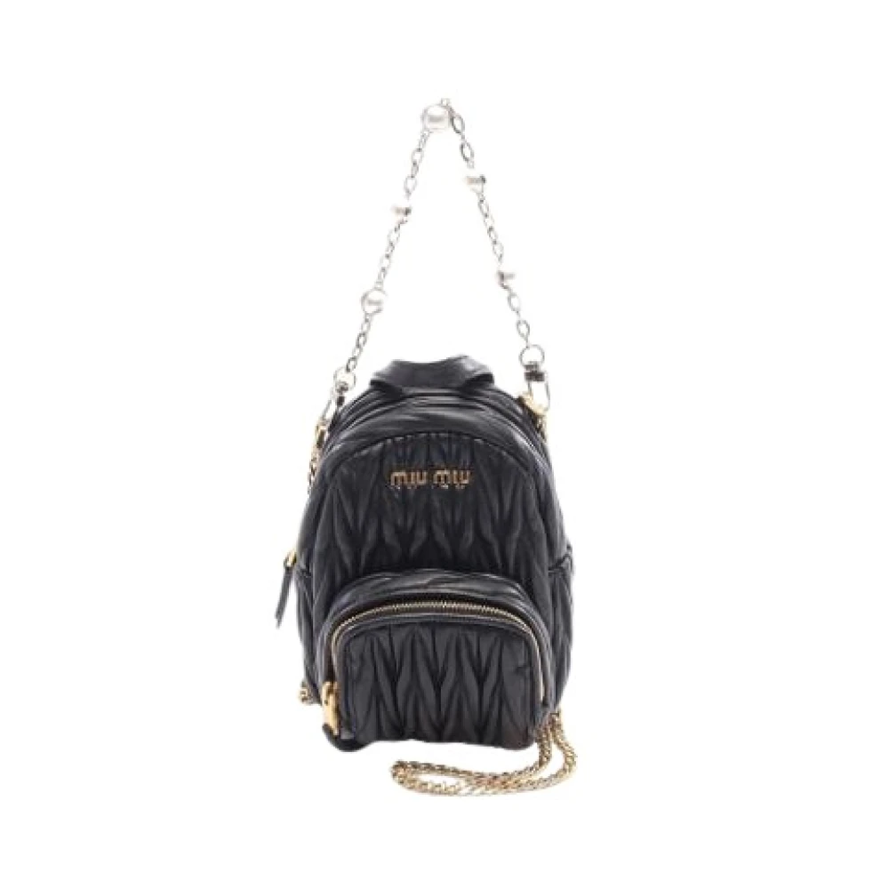 Pre-owned > Pre-owned Bags > Pre-owned Backpacks - - Miu Miu Pre-owned - Modalova
