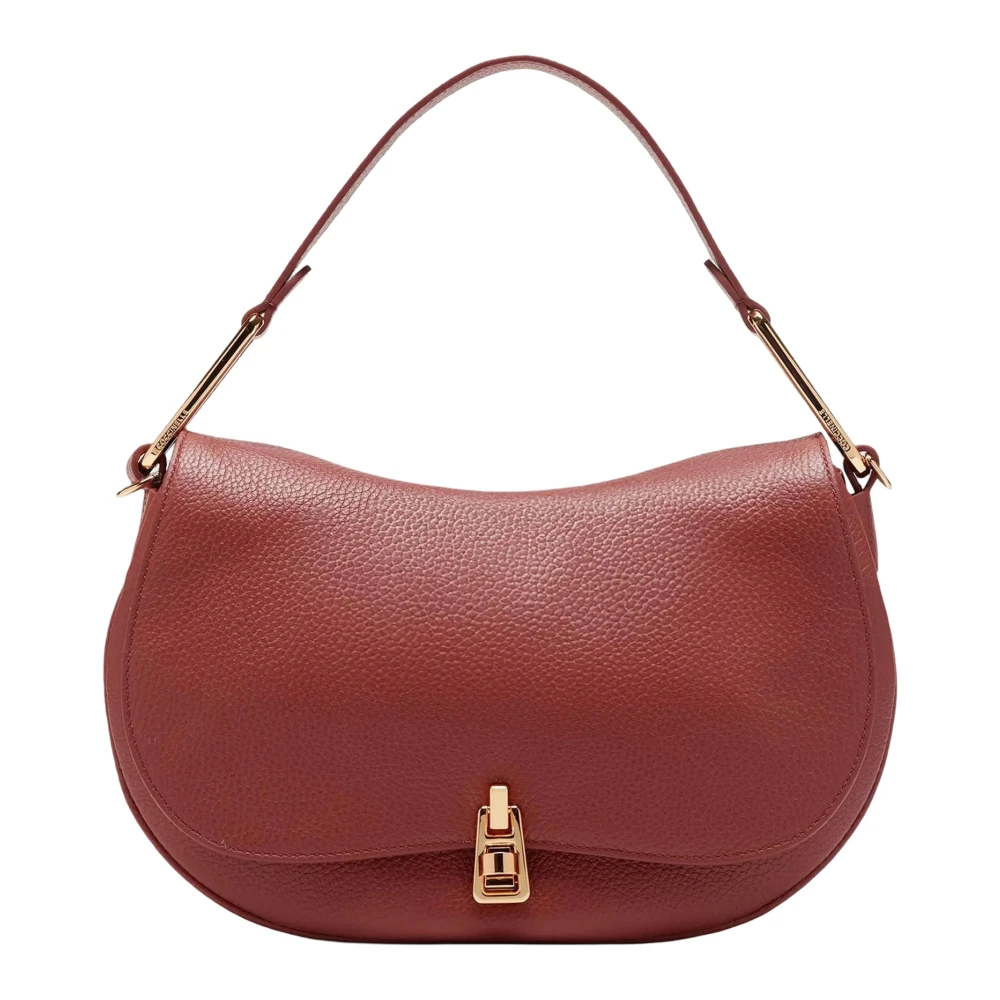 Coccinelle Leren handtas met schouderband Brown Dames