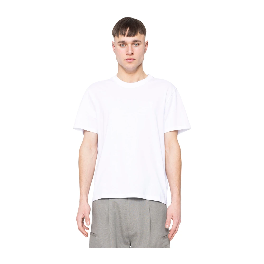 Ami Paris Sage ADC T-Shirt Stedelijke Esthetiek Eigentijds Ontwerp White Heren