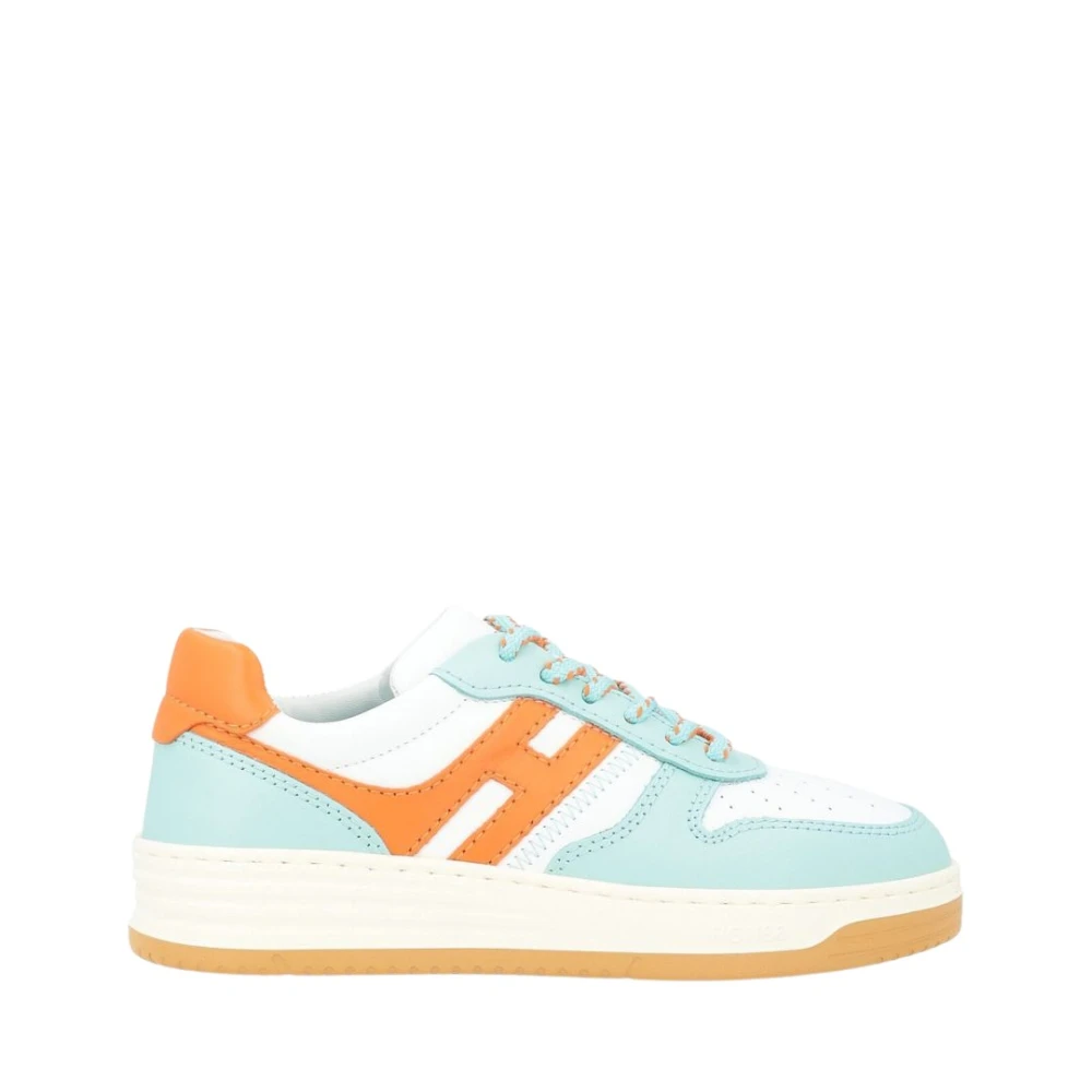 Hogan Moderne leren sneaker Dames Schoenen Veelkleurig Multicolor