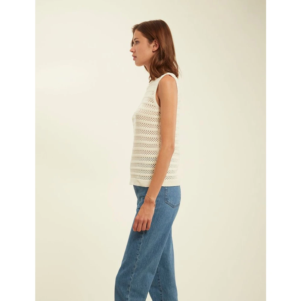 Ines De La Fressange Paris Gele Gehaakte Tanktop Yellow Dames