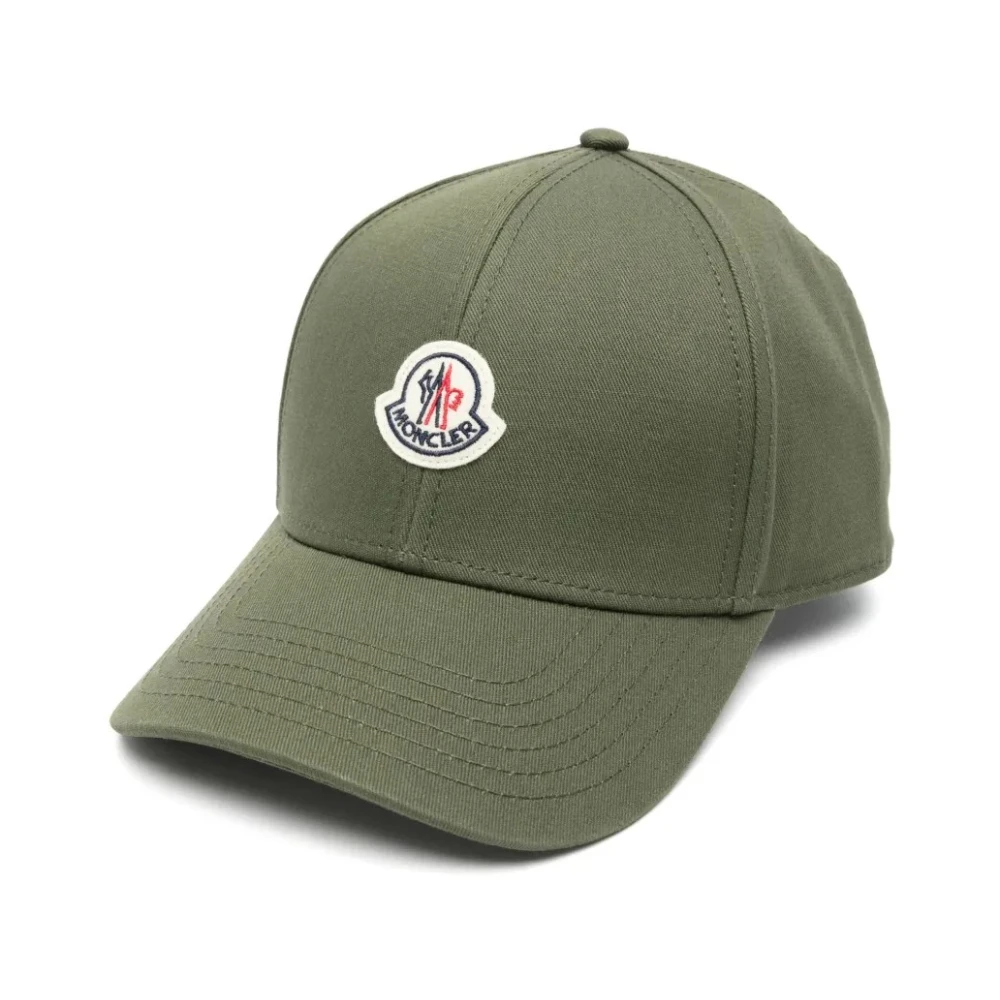 Moncler Baseball Logo Cap - Man Hats Khaki One Size - Immagine 2