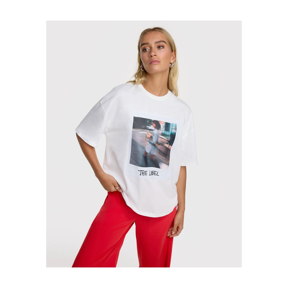 Alix The Label Polaroid Graphic T-shirt White Dames