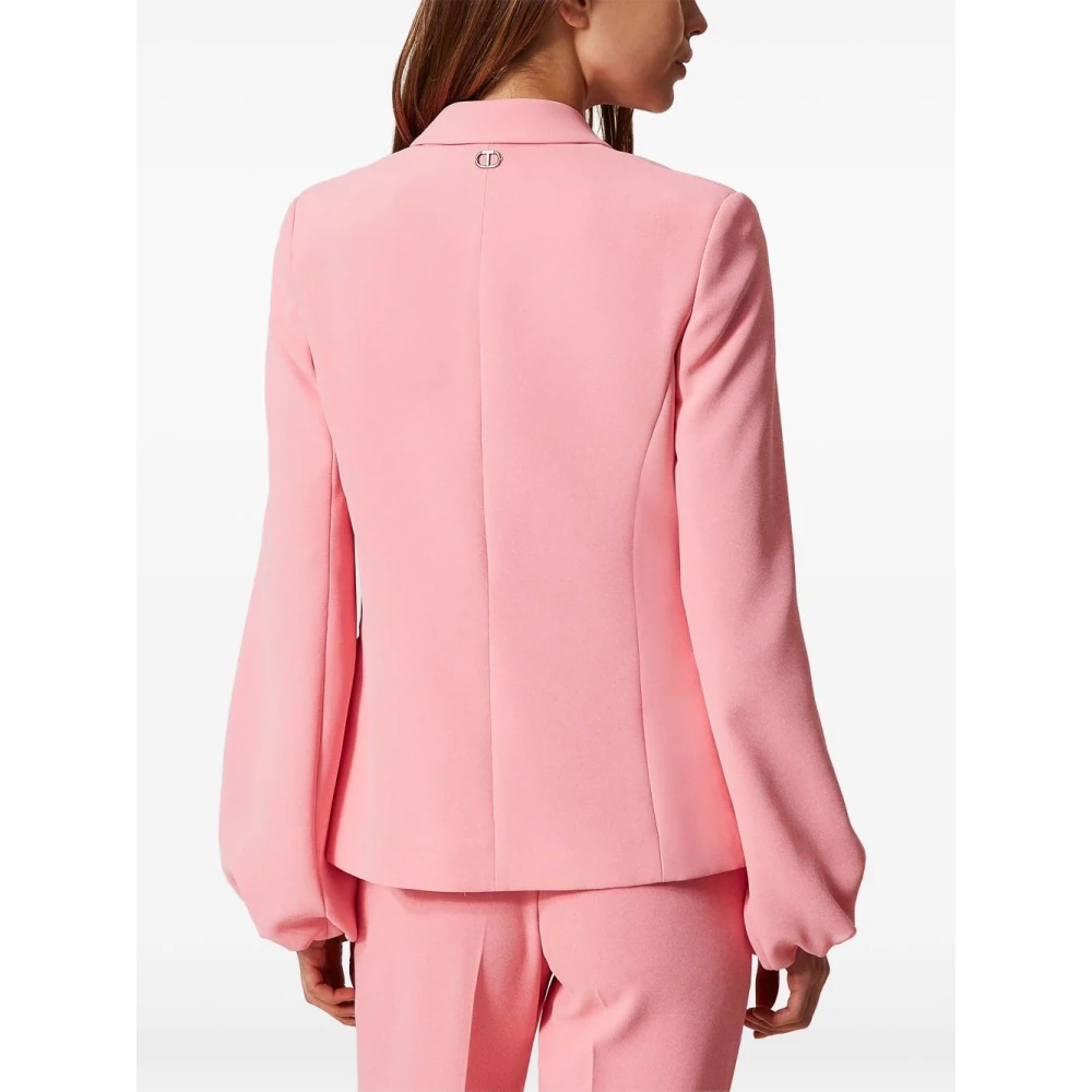 Twinset Roze Jas met Voorknoopsluiting Pink Dames