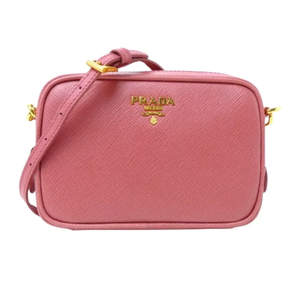 Prada Vintage Pre-owned Leather shoulder-bags Pink Dames