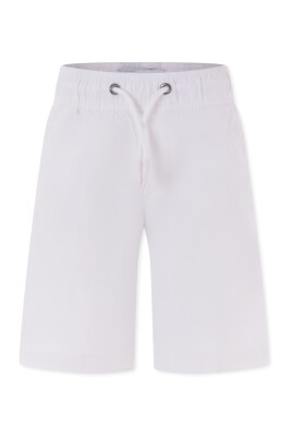 white-sporty-cotton-shorts-with-logo