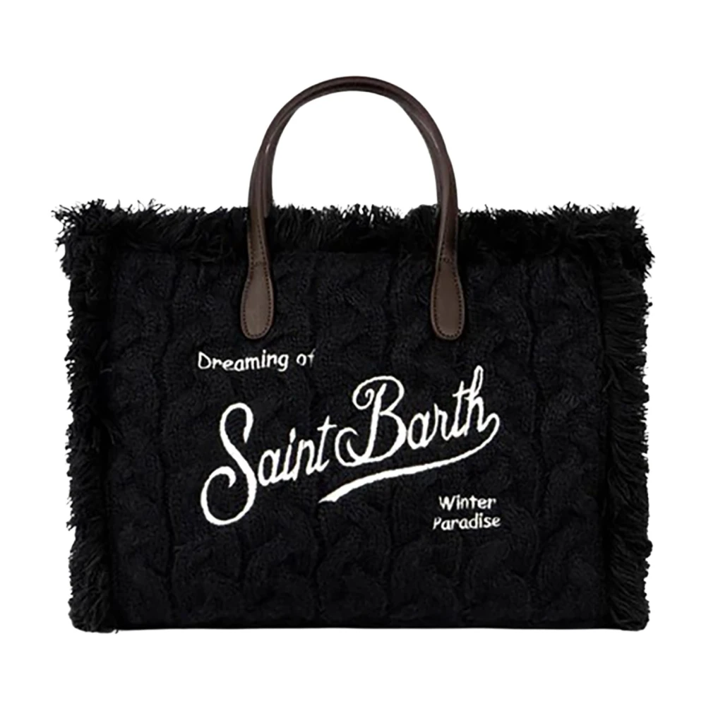 MC2 Saint Barth Colette Zwarte Tas met Franjes Black Dames