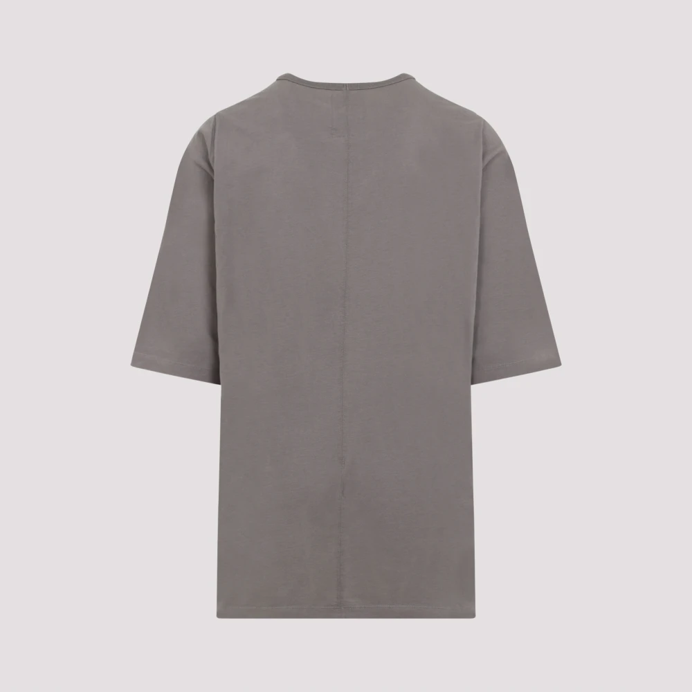 Moncler Stof Crewneck T-shirt voor mannen Gray Heren