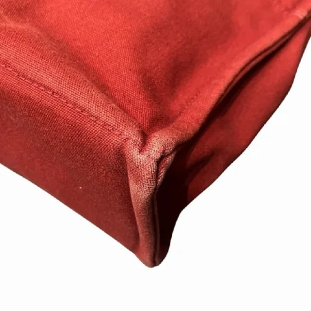 Hermès Vintage Pre-owned Canvas handbags Red Dames