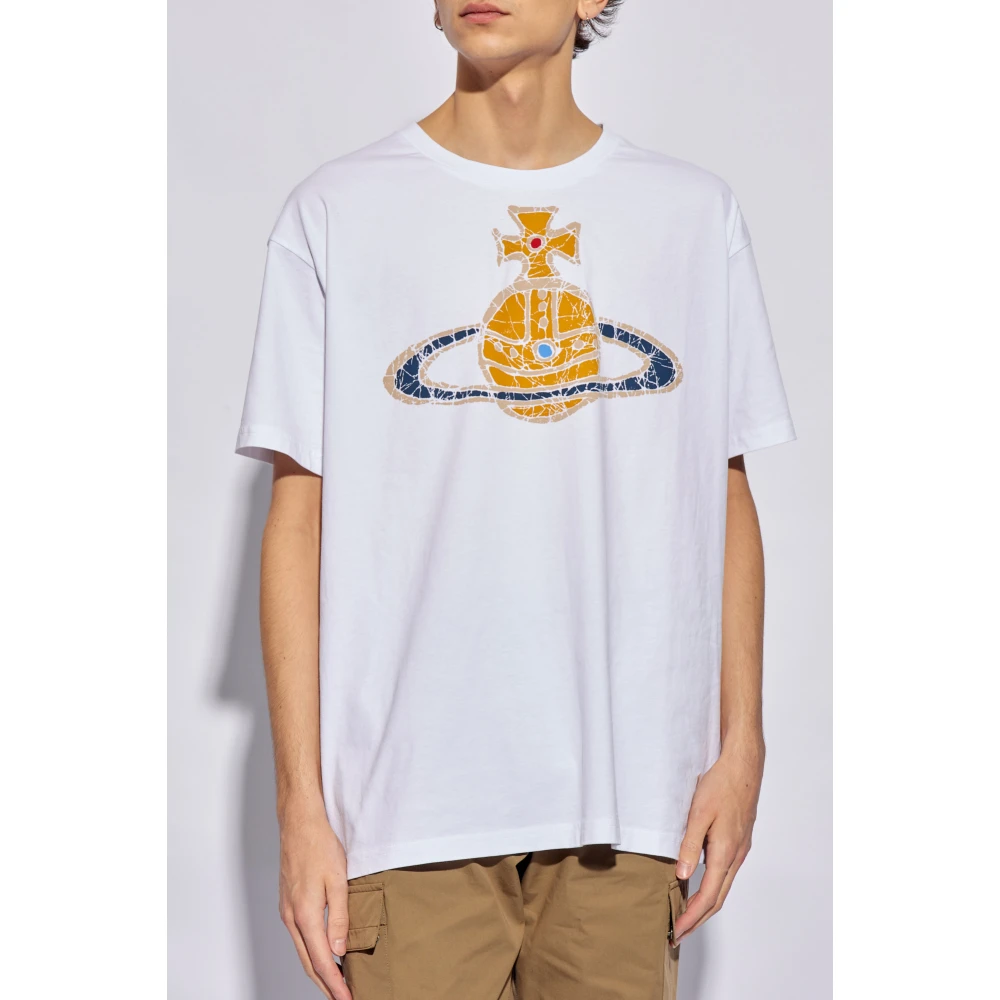 Vivienne Westwood Time Machine T-shirt met print White Heren